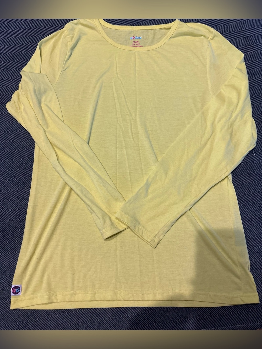 Lightweight Long Sleeve Tee - Pale Yellow
